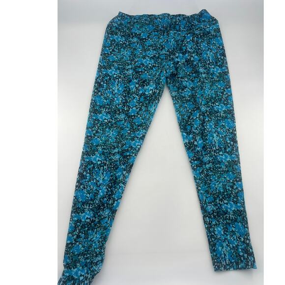 Lularoe Leggings Womens Tall and Curvy 12-18 Blue Teal Stretchy Buttery Soft - Picture 4 of 7